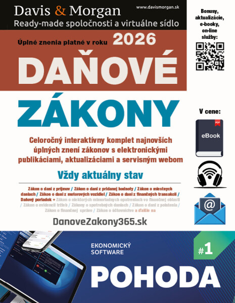 Daňové zákony 2026 SR XXL ProFi - Redakčný