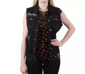 Dámská vesta Rusty Pistons Rpvw03 Ramapo women jeans - XL / černá