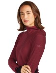 Dámská merino mikina s kapucí ICEBREAKER Wmns Descender LS Zip Hood, Port/Black velikost: XL
