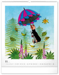 Nástěnný kalendář 2026 NOTIQUE - Krteček, 48 x 56 cm