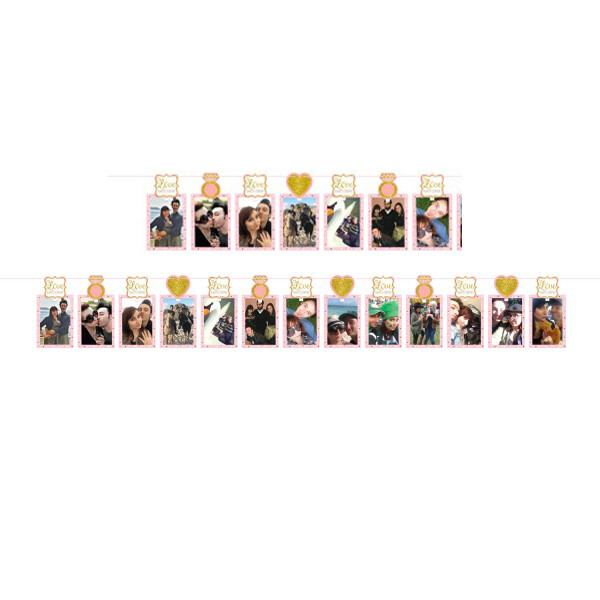 Svatební závěsná vlajka na fotky 3,65 m Amscan Svatební závěsná vlajka na fotky 3,65 m Amscan