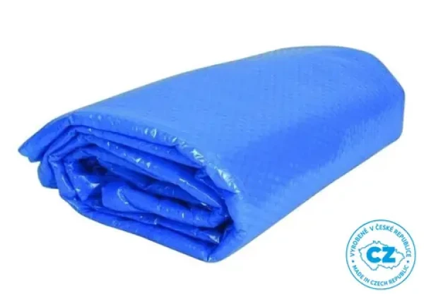 Solární plachta modrá průměr 3,6 m / Solární plachta / Bublinková polyetylenová fólie / Tepelná izolace hladiny (13547)