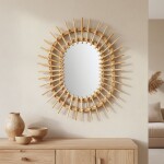 REA - Nástěnné zrcadlo Boho 57CM QDJ5749 HOM-02819