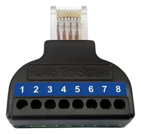 Wantec Splitter 2wIP černá / Rozbočovač / pro 4 vedení / kompatibilní s 5627 (5629)