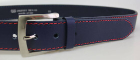 PENNY BELTS 25-1-1C-56 Pánský kožený opasek modrý 100cm