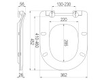 SAPHO - EDITA WC sedátko, SLIM, Soft Close, Easy Take, bílá 1703-458