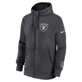 Nike Pánská mikina Las Vegas Raiders NFL Playbook Full-Zip Fleece Hoodie - Antracitová Velikost: XL