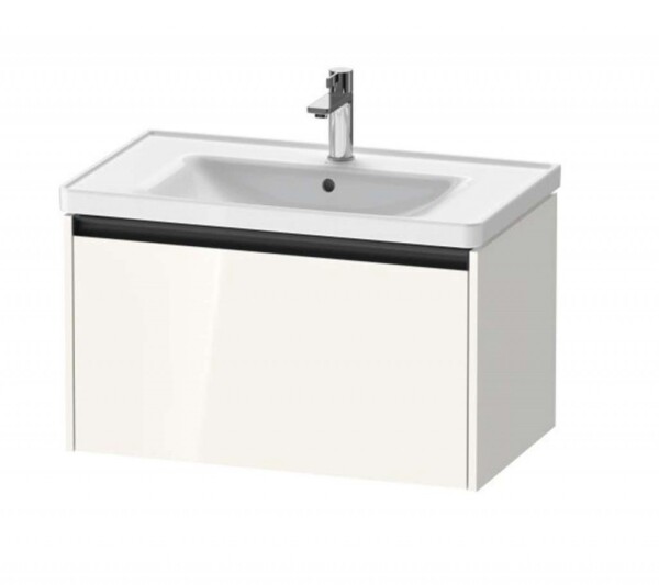 DURAVIT - Ketho.2 Umyvadlová skříňka 44x78x46 cm, 1 zásuvka, lesklá bílá K25083022220000