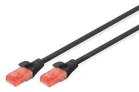 Digitus CAT6 U/UTP černý / Síťový kabel / RJ-45 / 10 m / AWG 26/7 / LSZH (DK-1617-100/BL)