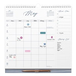 Busy B Nástěnný kalendář s perem Weekly Sage 2026, zelená barva, papír