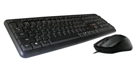 C-TECH KBM-102 černá / Set klávesnice + myš / CZ + SK layout / USB / 1200 DPI (KBM-102-BL)