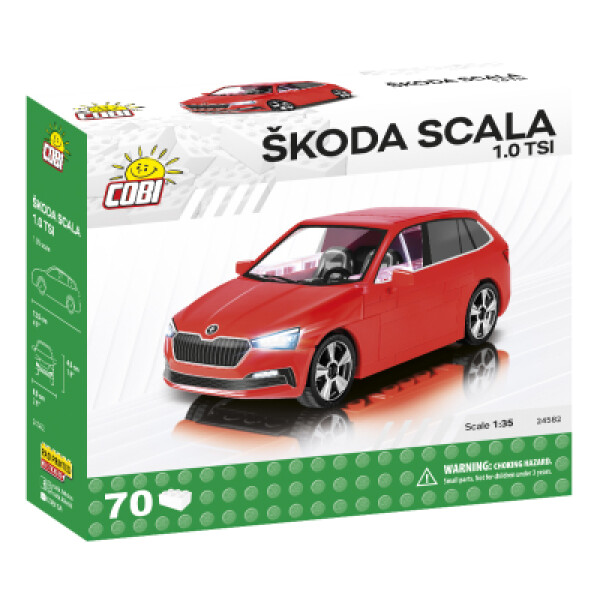 COBI 24582 Škoda Scala 1.0 TSI, 1:35, 70 k