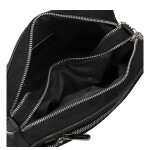Semišová dámská crossbody kabelka Daniela, černá