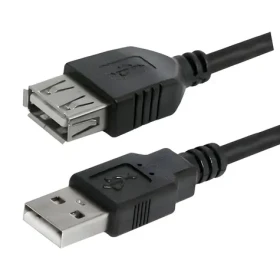 Logo / Prodlužovací kabel USB-A / USB 2.0 / 3 m / černá