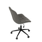Pracovní židle, výškově nastavitelná, šedá látka, KA-V3120 GREY3