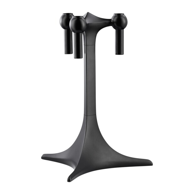 Stoff Nagel Designový svícen STOFF Nagel Stand Black, černá barva, kov