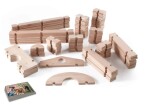 GuideCraft Dřevěný domeček - bloky (89 ks) (Notch Blocks Set)