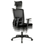 Kancelářská židle, houpací mechanismus, černá síťovina, KA-B1013 BK