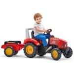 Šlapací traktor Supercharger červený, Falk, W011262