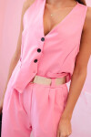 Set vesta + kalhoty světle růžová UNI