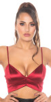 Sexy top s oříznutým výstřihem KouCla / Bustier BORDEAUX S