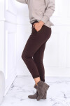 Dámské kalhoty LENA DARK MAROON L