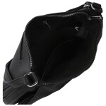 Trendy dámská koženková crossbody kabelka Grácie, černá