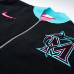 Nike Pánská bunda Miami Marlins MLB City Connect 2026 Authentic Dugout Bomber Velikost: 2XL