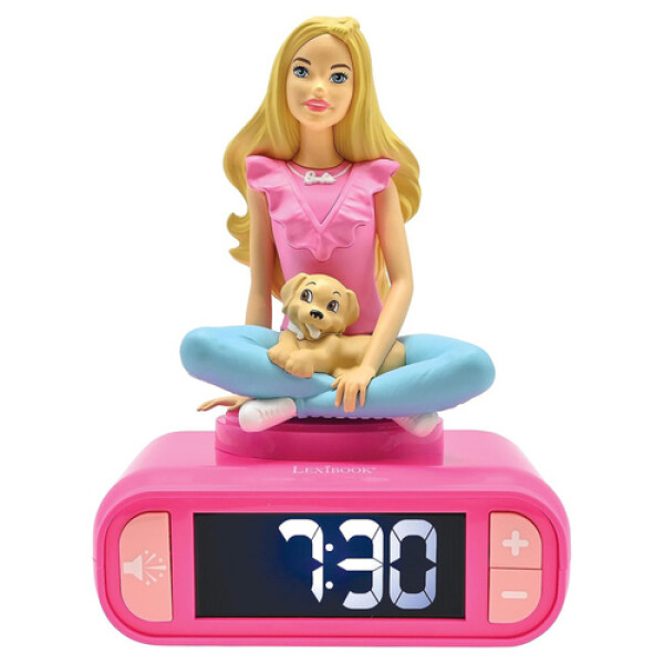 Lexibook budík Barbie se svítící figurkou