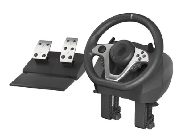Genesis Seaborg 400 / Herní volant a pedály / otáčení 270/900° / Vibrace / USB / Pro PC,PS4,PS3,XBOX ONE,XBOX 360,SWITCH (NGK-1567)