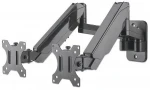 Manhattan nástěnný držák pro 2 monitory černá / Držák / 17-32" / VESA 75x75-100x100 / nosnost 8 kg (461627)