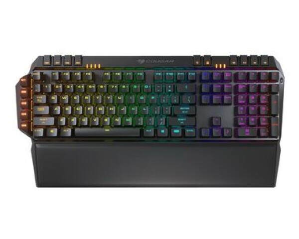 Cougar 700K EVO RGB černá / Herní klávesnice / RGB / US layout / opěrka zápěstí / USB / 1.8m (CGR-700KEVO 11)