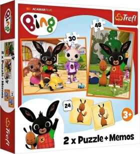 Trefl Puzzle Bing / 30+48 dílků+pexeso