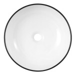 KERRA - umyvadlo na desku KR-98 WH/BL 5907548123213
