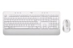 Logitech MK650 bílá / bezdrátová klávesnice s myší / CZ SK layout / Bluetooth (920-011034)