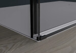 CERANO - Sprchový kout Santoro L/P - 6 mm - černá matná, grafitové sklo - 120x70x195 - posuvný CER-425470