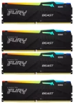 Kingston Fury Beast Black RGB 64GB (4x16GB) DDR5 6000MHz / CL40 / DIMM / XMP (KF560C40BBAK4-64)