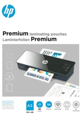HP Premium laminovací fólie A3 80 mic / Laminovací fólie / lesklé / 50 ks (HPF9126A3080050)