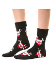 Ponožky Steven art.030 Vánoce 35-40 černá 35-37