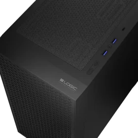 Logic Dart Pro Solid Midi černá / Skříň / Midi Tower / ATX / USB-C 3.2 Gen 2 / 2x USB 3.0 / bez zdroje (AT-DART-PRO-SOLI-10)