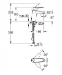 GROHE - Eurodisc Cosmopolitan Páková bidetová baterie S, chrom 3317820E