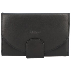 Kožená peněženka se zápinkou Alex, černá