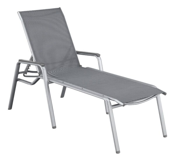 KETTLER CIRRUS SILVER LINE hliníkové lehátko - stříbrná / šedá