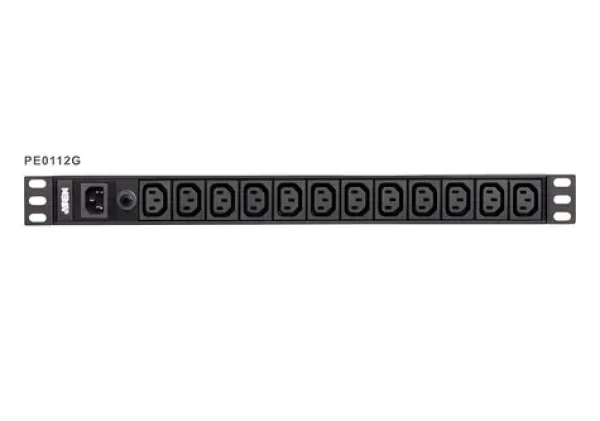 Aten PE0112 / Rozvodný panel PDU / 1U / 12x C13 / 10A / Vstup IEC C14 (PE0112G-AT-G)