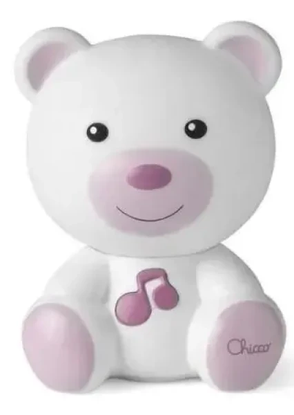 Chicco noční světlo medvídek růžové