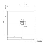 POLYSAN - FLEXIA vanička z litého mramoru s možností úpravy rozměru, 110x100cm, bílá mat 72922MAT