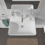 DURAVIT - ME by Starck Umyvadlo 650x490 mm, s přepadem, s otvorem pro baterii, bílá 2335650000