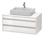 DURAVIT - Ketho Umyvadlová skříňka 50x100x55 cm, 2 zásuvky, lesklá bílá KT665502222