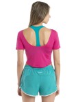 ICEBREAKER Wms ZoneKnit SS Scroop Back Tee, Tempo (vzorek) velikost: S