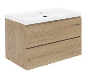 Koupelnová skříňka s umyvadlem SAT B-Way 99x50x45 cm dub mat BWAY2100OAKU4 BWAY2100OAKU4